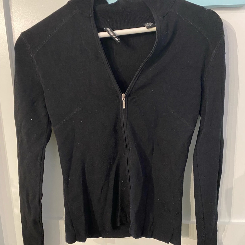 black zip up